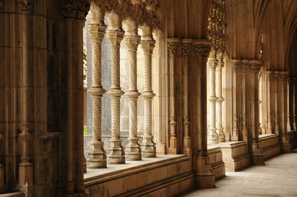 stock image Renaissance cloister of Batalha monastery in Portugal