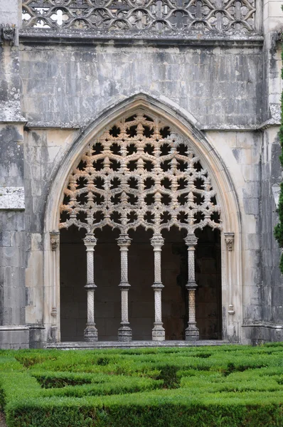 stock image Renaissance cloister of Batalha monastery in Portugal