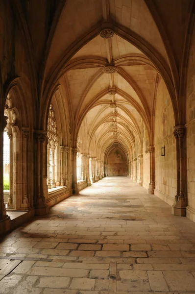 stock image Renaissance cloister of Batalha monastery in Portugal