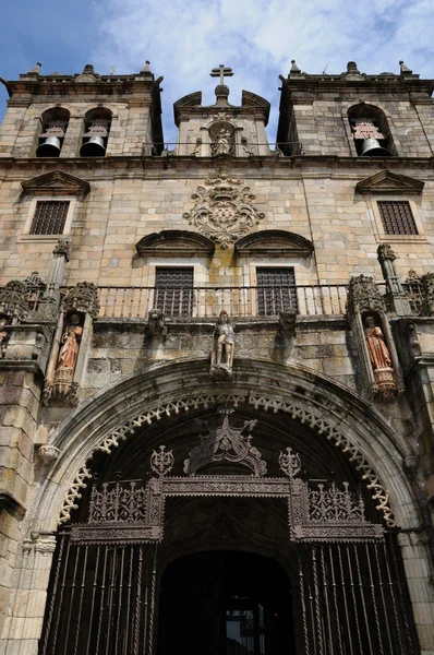 stock image The cathedral of Braga facade in Portugal