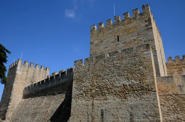 Πορτογαλία, κάστρο του Αγίου Γεωργίου s στη Λισαβόνα — Φωτογραφία Αρχείου
