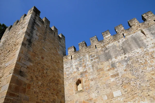 Portugalia, saint george s zamek w Lizbonie — Zdjęcie stockowe