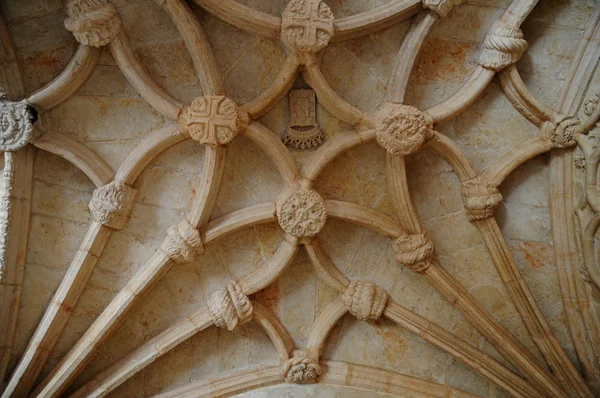 Португалія, інтер'єр монастиря Jeronimos, в Лісабоні — стокове фото