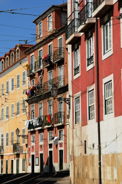 Portugália, régi történelmi épülete Lisszabon központjában — Stock Fotó