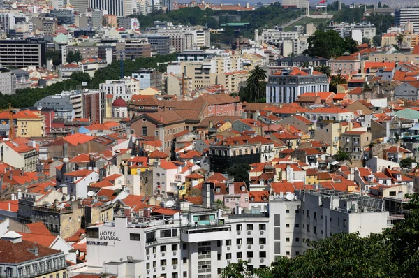 Portugal, Lissabon uitzicht vanaf saint george kasteel — Stockfoto