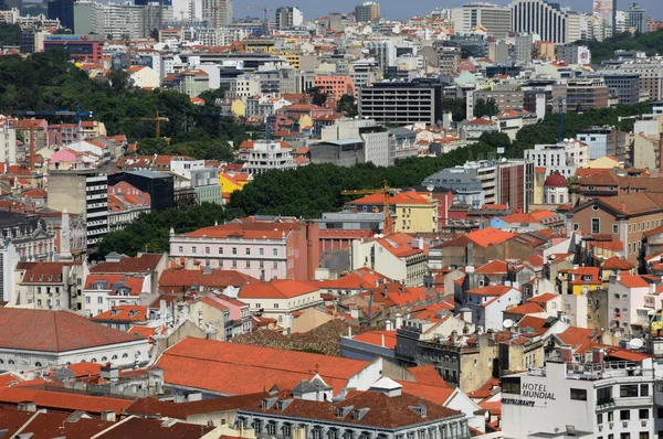 Portugal, Lissabon uitzicht vanaf saint george kasteel — Stockfoto