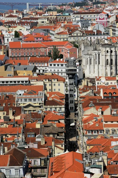 Portugal, vue sur Lisbonne depuis le château de Saint George — Photo