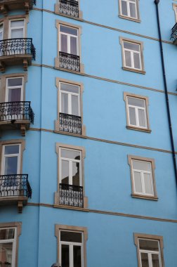 Portugal, old historical building in the center of Lisbon clipart