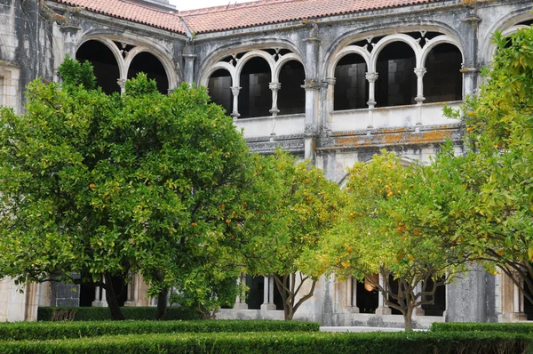 El claustro del monasterio de Alcobaca en Portugal — Foto de Stock