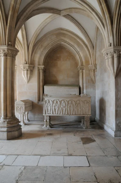 stock image The cloister of Alcobaca monastery in Portugal