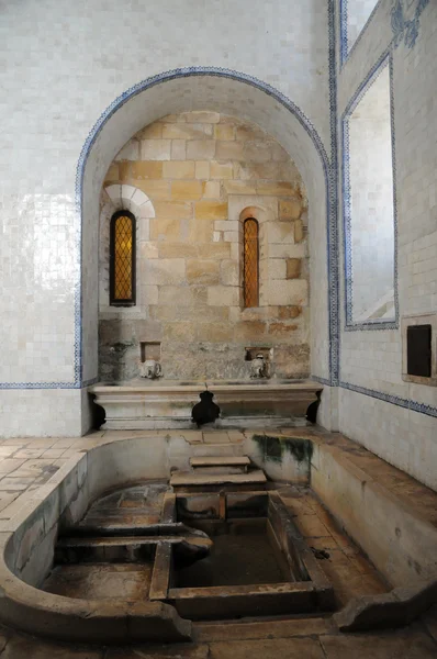 stock image The kitchen of Alcobaca monastery in Portugal