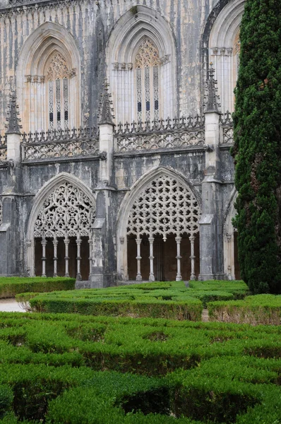 Claustro renacentista del monasterio de Batalha en Portugal — Foto de Stock