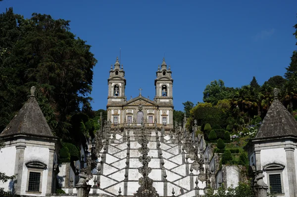 stock image Portugal, the baroque church of Bom Jesus in Braga