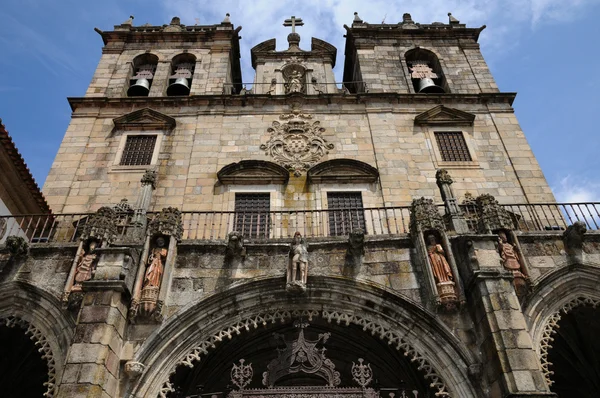 The cathedral of Braga facade in Portugal — Stock Photo, Image