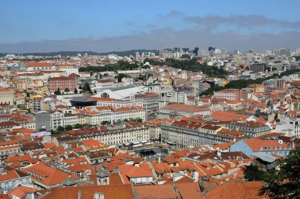 Portugalia, Lisabona vedere de la castelul Saint George — Fotografie, imagine de stoc