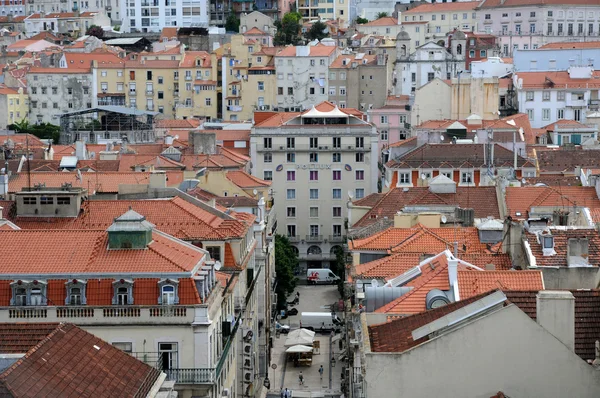 Portugal, gammel historisk bygning i centrum af Lissabon - Stock-foto