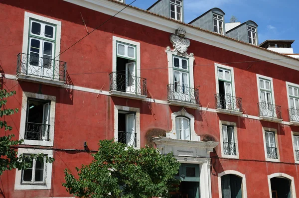 stock image Portugal, old historical building in the center of Lisbon