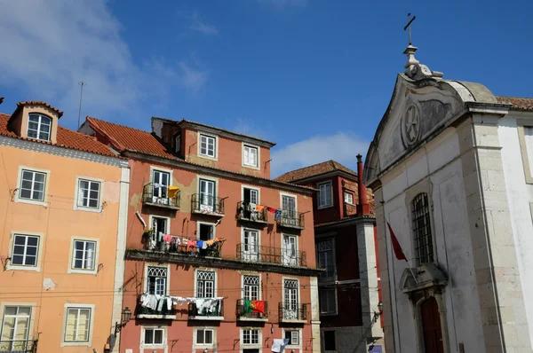 Португалія, старий історичну будівлю в центрі Лісабона — стокове фото