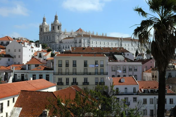 Portugal, bangunan tua bersejarah di pusat kota Lisbon — Stok Foto