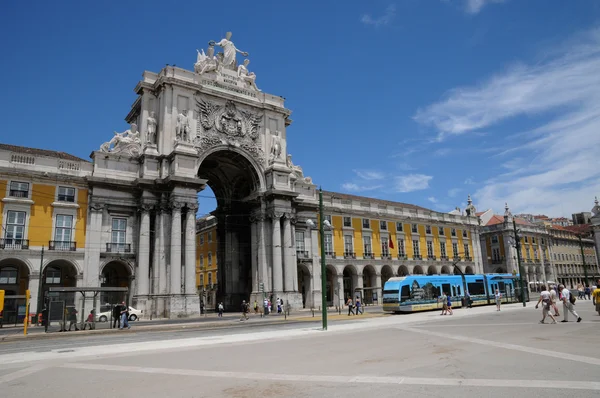 Portugal, de oude toeristische tram van Lissabon — Stockfoto