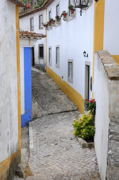 Het kleine dorp van obidos in portugal — Stockfoto
