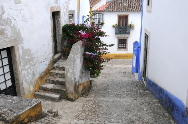 Obidos Portekiz küçük bir köy — Stok fotoğraf