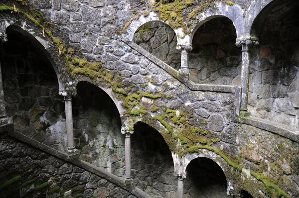 stock image Portugal, the Regaleira palace garden in Sintra