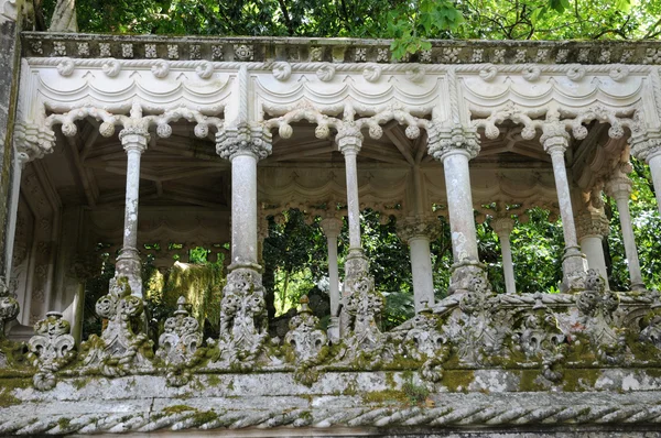 포르투갈 신트라에서 Regaleira 궁전 정원 — 스톡 사진