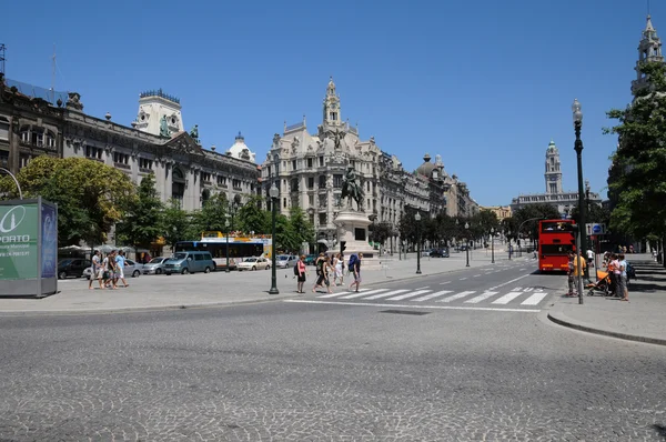 Portugal, a Praca da Liberdade no Porto — Fotografia de Stock