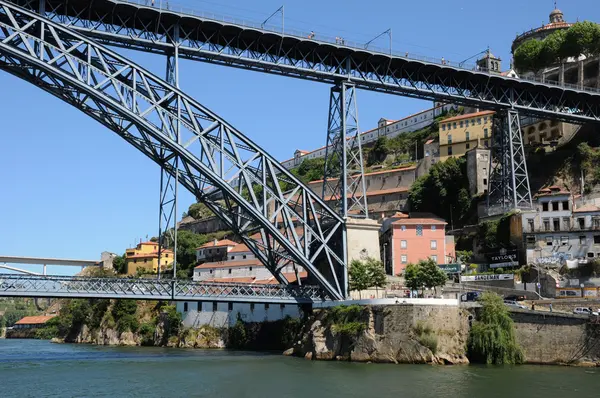 Stock image Historical bridge of the city of Porto in Portugal