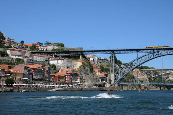 stock image Historical bridge of the city of Porto in Portugal