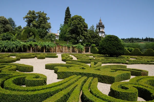 葡萄牙在维拉港真正 mateus 宫花园 — 图库照片