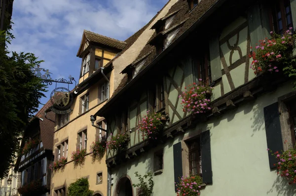 France, le petit village de Riquewihr en Alsace — Photo