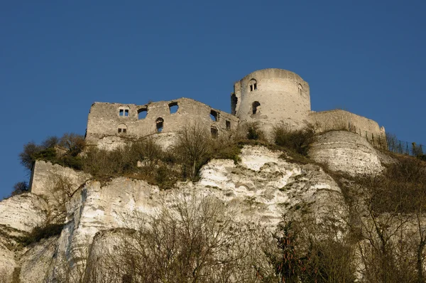 France, the historical castle of Château Gaillard in Normandie — Stock Photo, Image