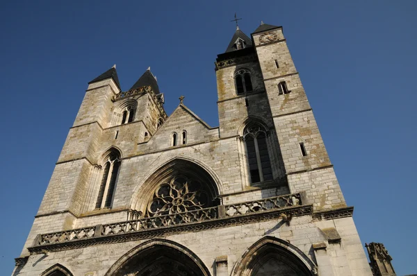 Normandie, iglesia de Notre Dame en Les Andelys — Foto de Stock