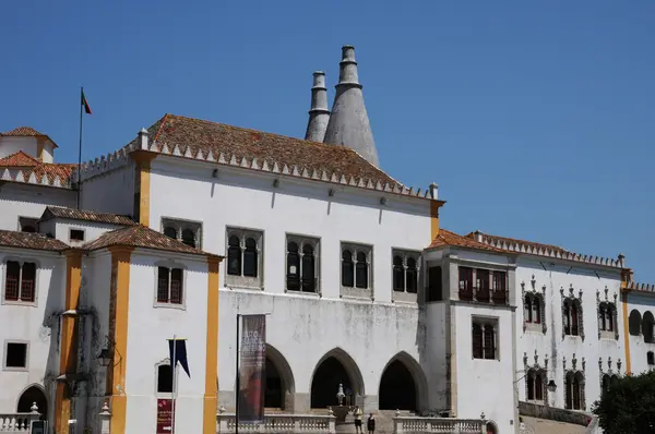 stock image Portugal, the historical National Palace in Sintra