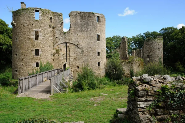 Francia, il castello di Ranrouet a Herbignac — Foto Stock