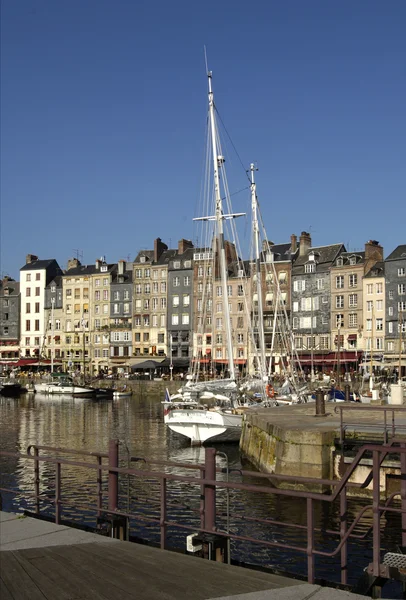 stock image France, picturesque Vieux Bassin of Honfleur in Normandie