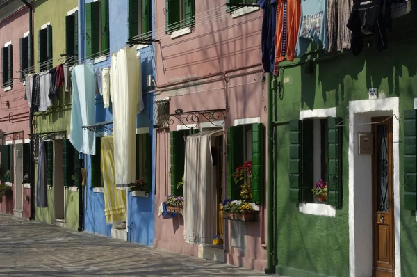 Burano eine insel nahe venedig italien — Stockfoto