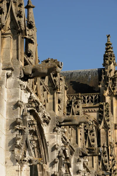 Normandie, notre dame kirche in les andelys — Stockfoto