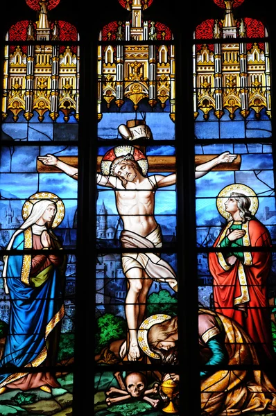 França, a igreja Guerande em Loire Atlantique — Fotografia de Stock