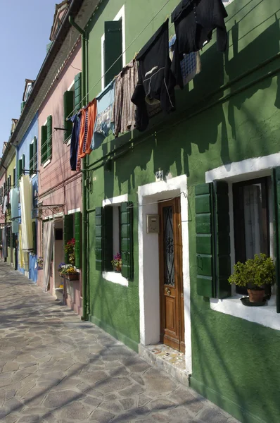 Burano eine insel nahe venedig italien — Stockfoto