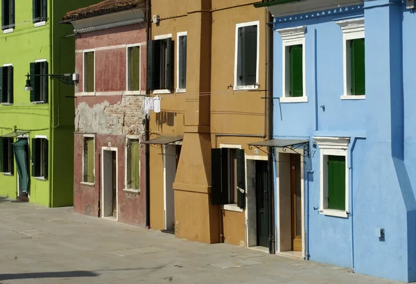 Burano uma ilha perto de Veneza Itália — Fotografia de Stock