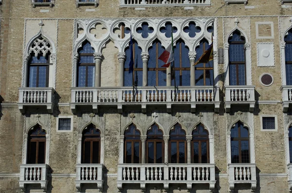 stock image Italian architecture, old palace facade in Venice