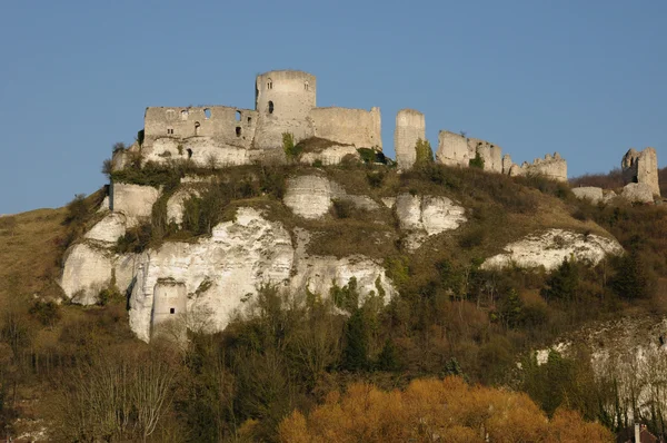Francia, el castillo histórico de Gaillard en Normandía —  Fotos de Stock