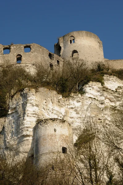 France, the historical castle of Château Gaillard in Normandie — Stock Photo, Image