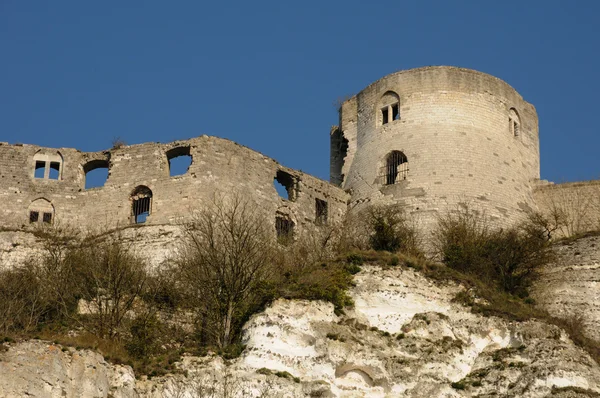 France, the historical castle of Château Gaillard in Normandie — Zdjęcie stockowe