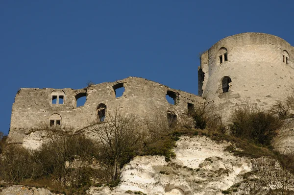 Francia, lo storico castello di Chascar teau Gaillard in Normandia — Foto Stock