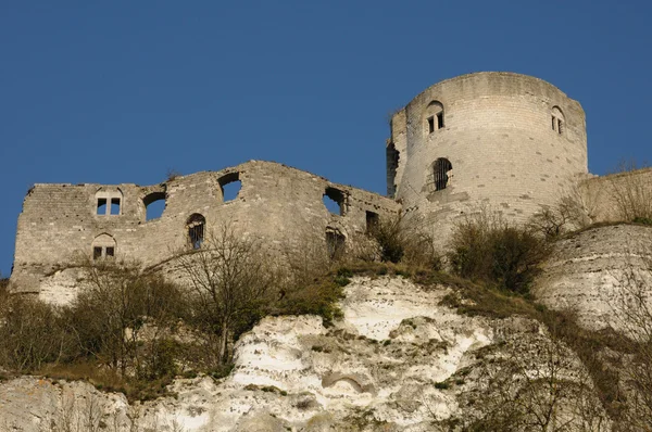 France, the historical castle of Château Gaillard in Normandie — Stockfoto