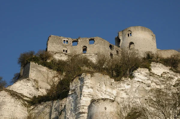 France, the historical castle of Château Gaillard in Normandie — 图库照片